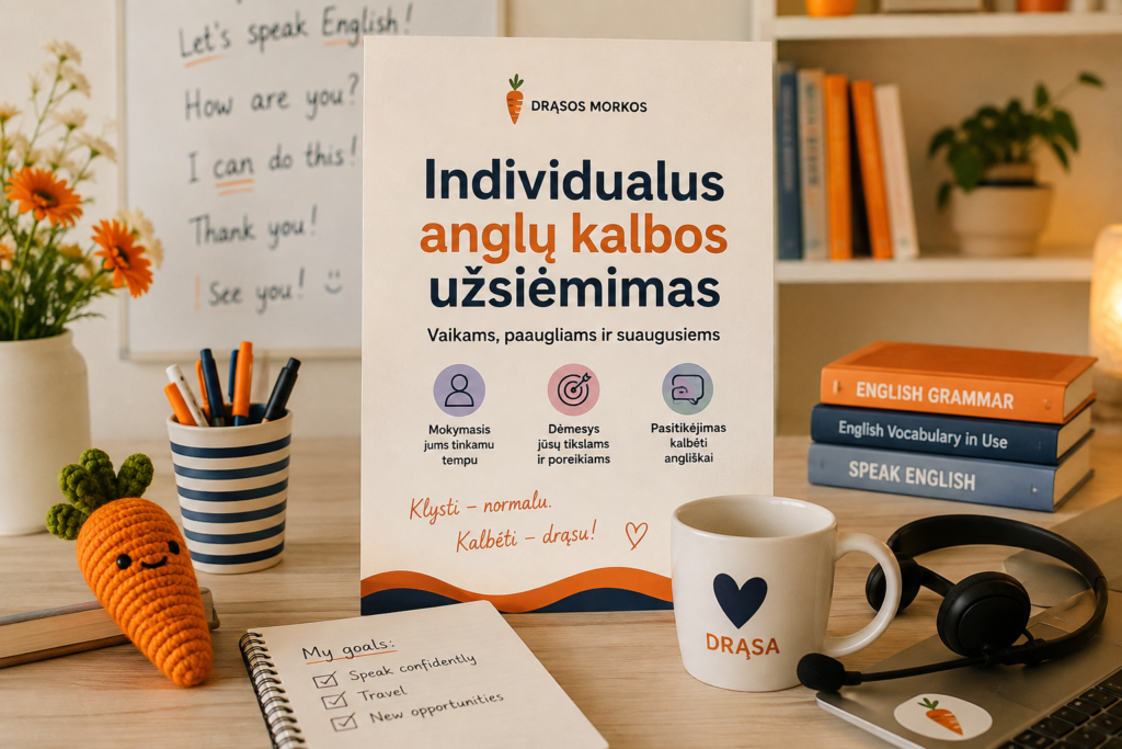Individualus anglų kalbos užsiėmimas