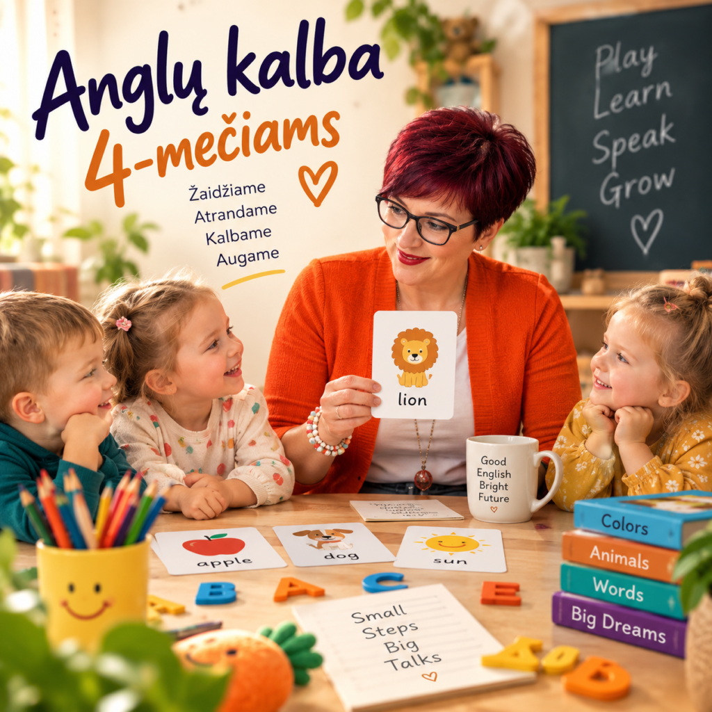 Anglų kalba 4-mečiams