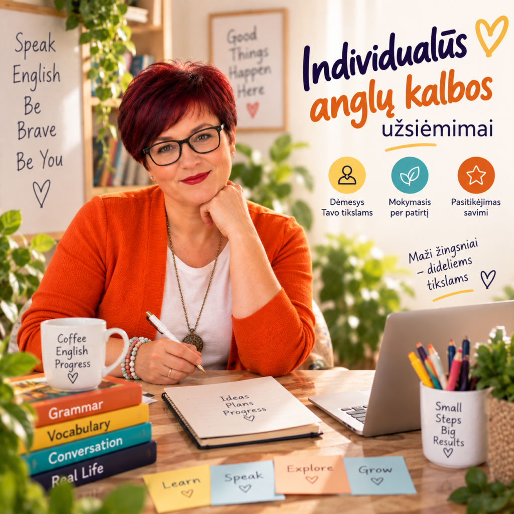Individualus anglų kalbos užsiėmimas